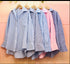 Summer Casual Stripes Collar Down Shirts